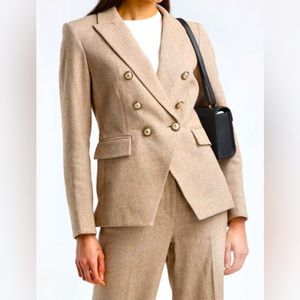 💥VERONICA BEARD  Double
Breasted Herringbone Blazer Jacket